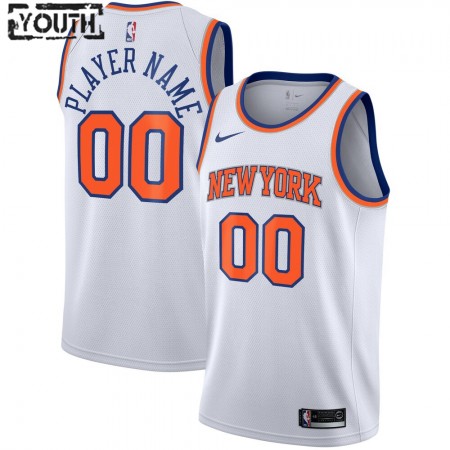 Kinder NBA New York Knicks Trikot Benutzerdefinierte Nike 2020-2021 Association Edition Swingman